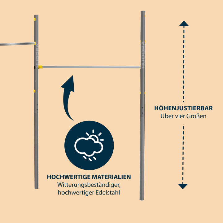 HUDORA Doppel-Turnreck Fabian Pro